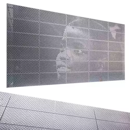 perforated metal panel N5 3D model