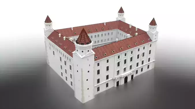 Bratislava castle  central palace- Slovakia