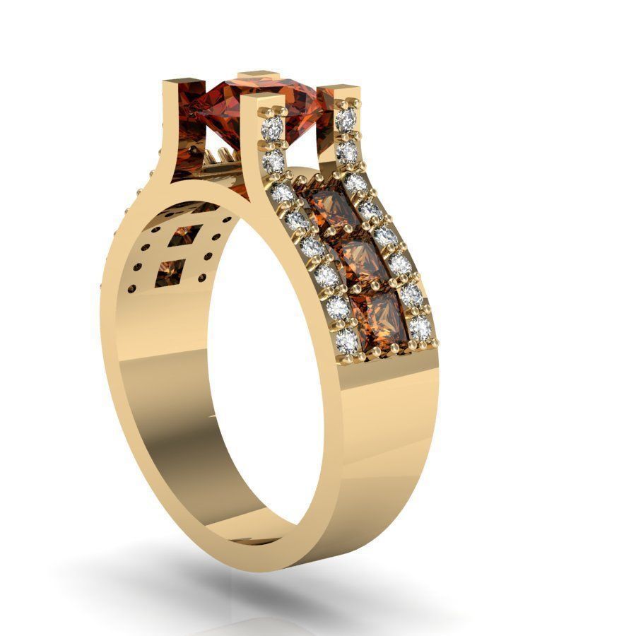 engagement ring  3D print model_2