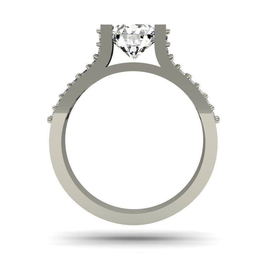 engagement ring  3D print model_5