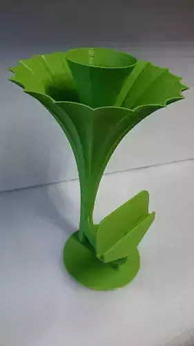 Soundflower flower vase 3D print model