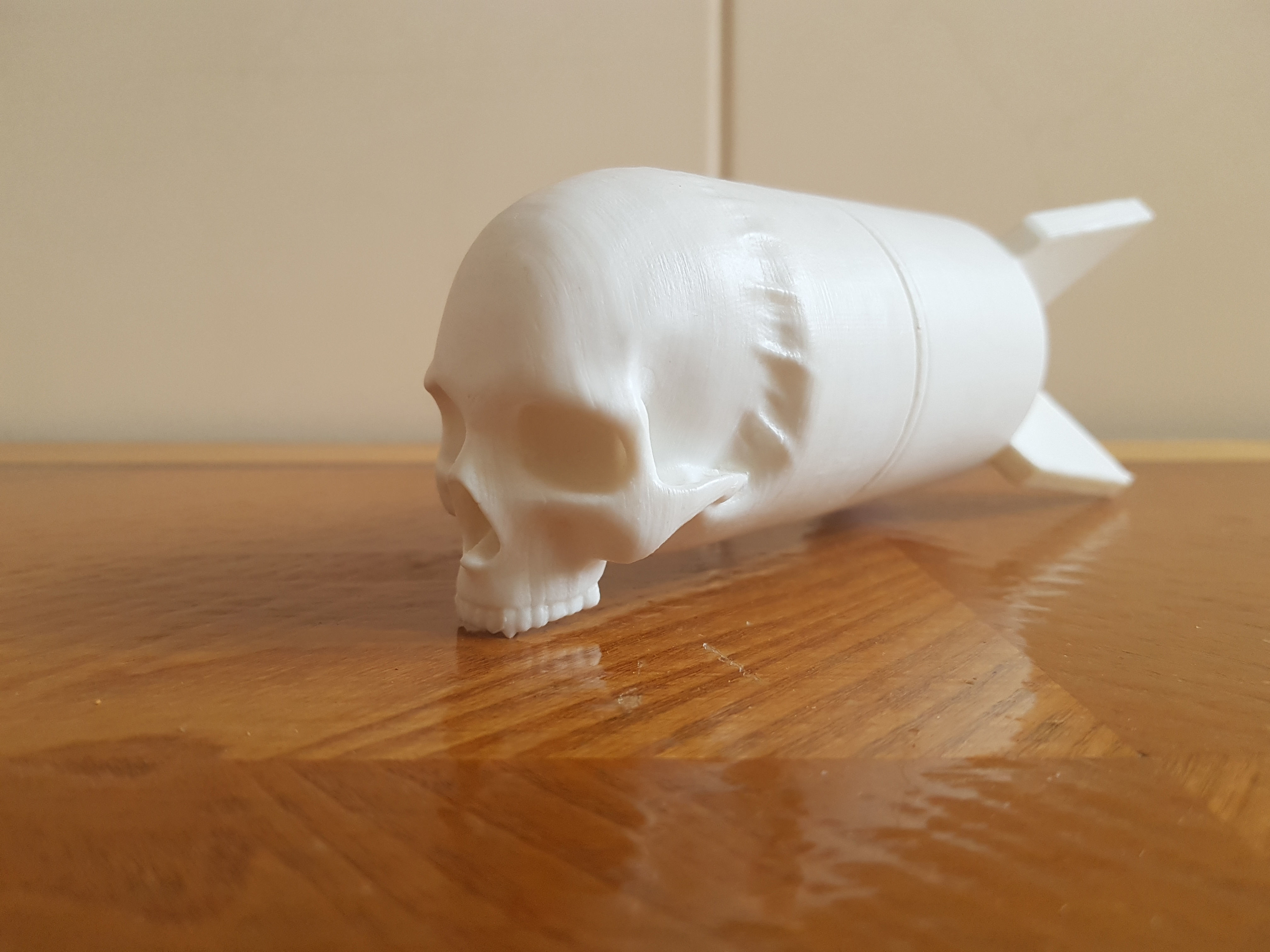 Skull Bomb printable 3D print model_3