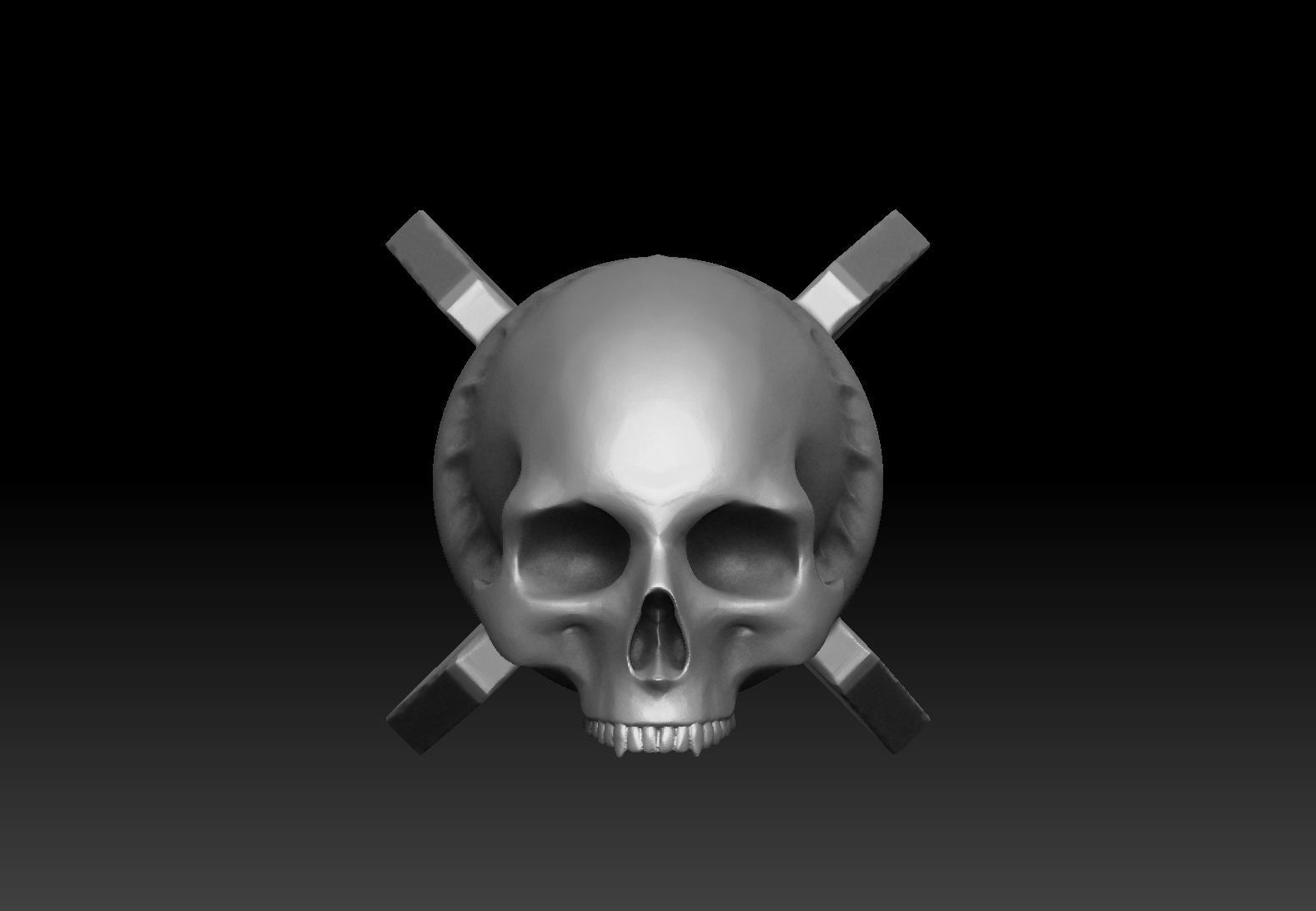 Skull Bomb printable 3D print model_14