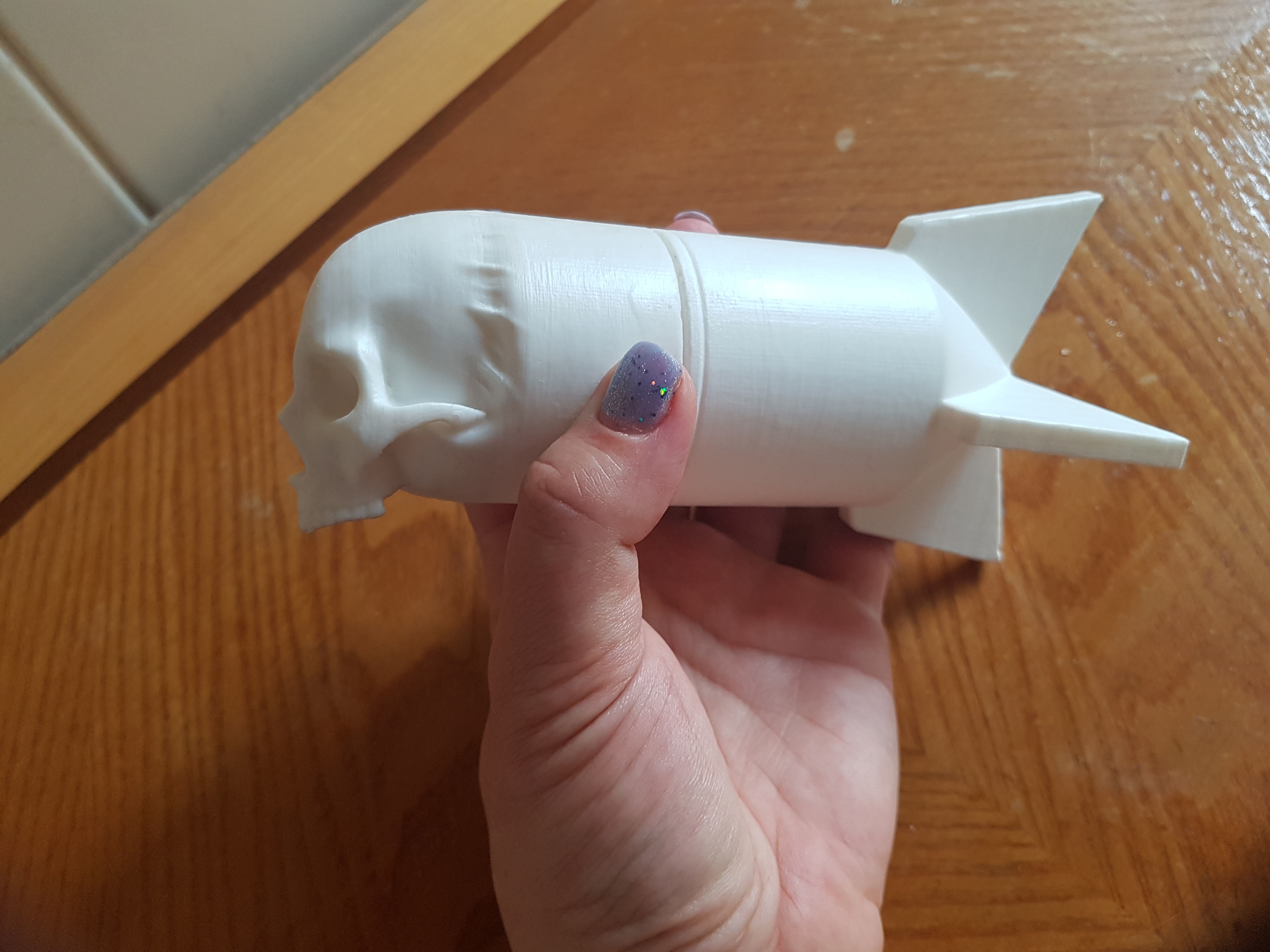 Skull Bomb printable 3D print model_13