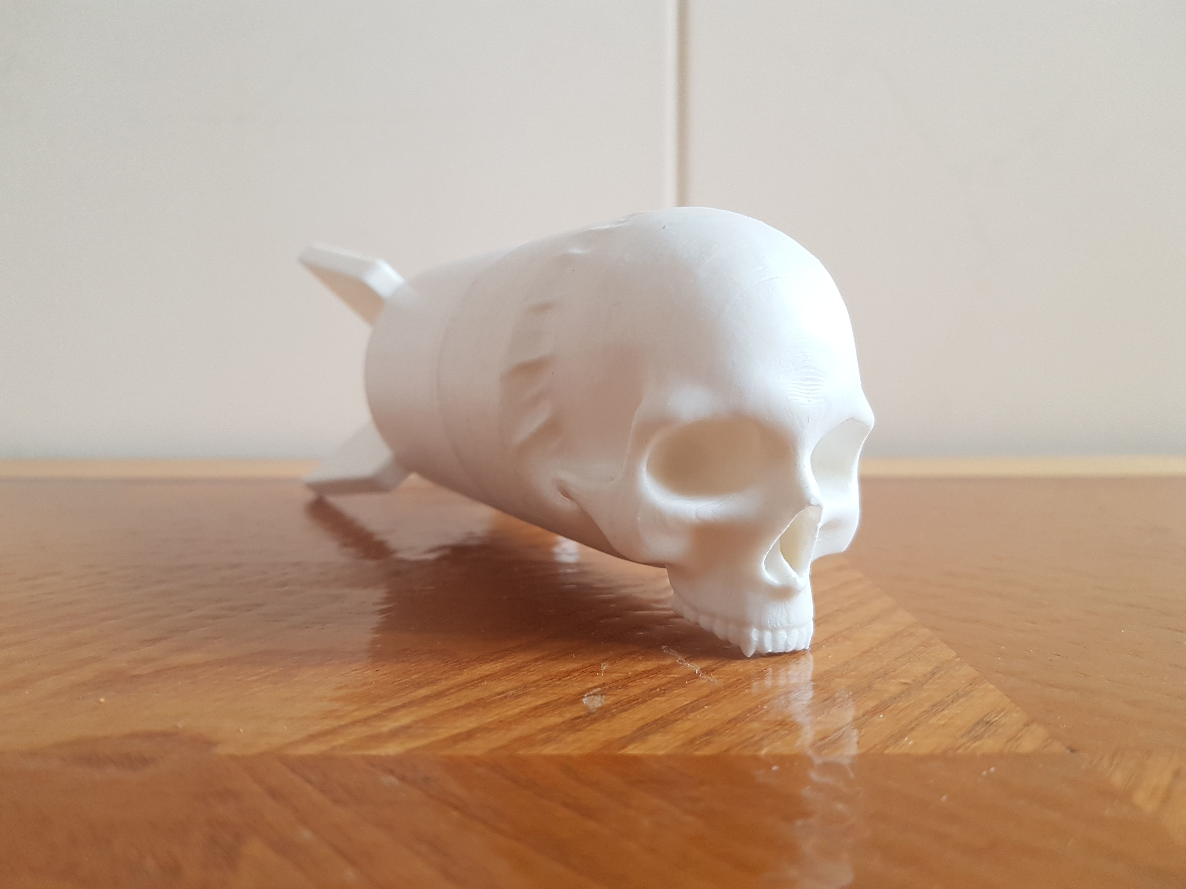 Skull Bomb printable 3D print model_2