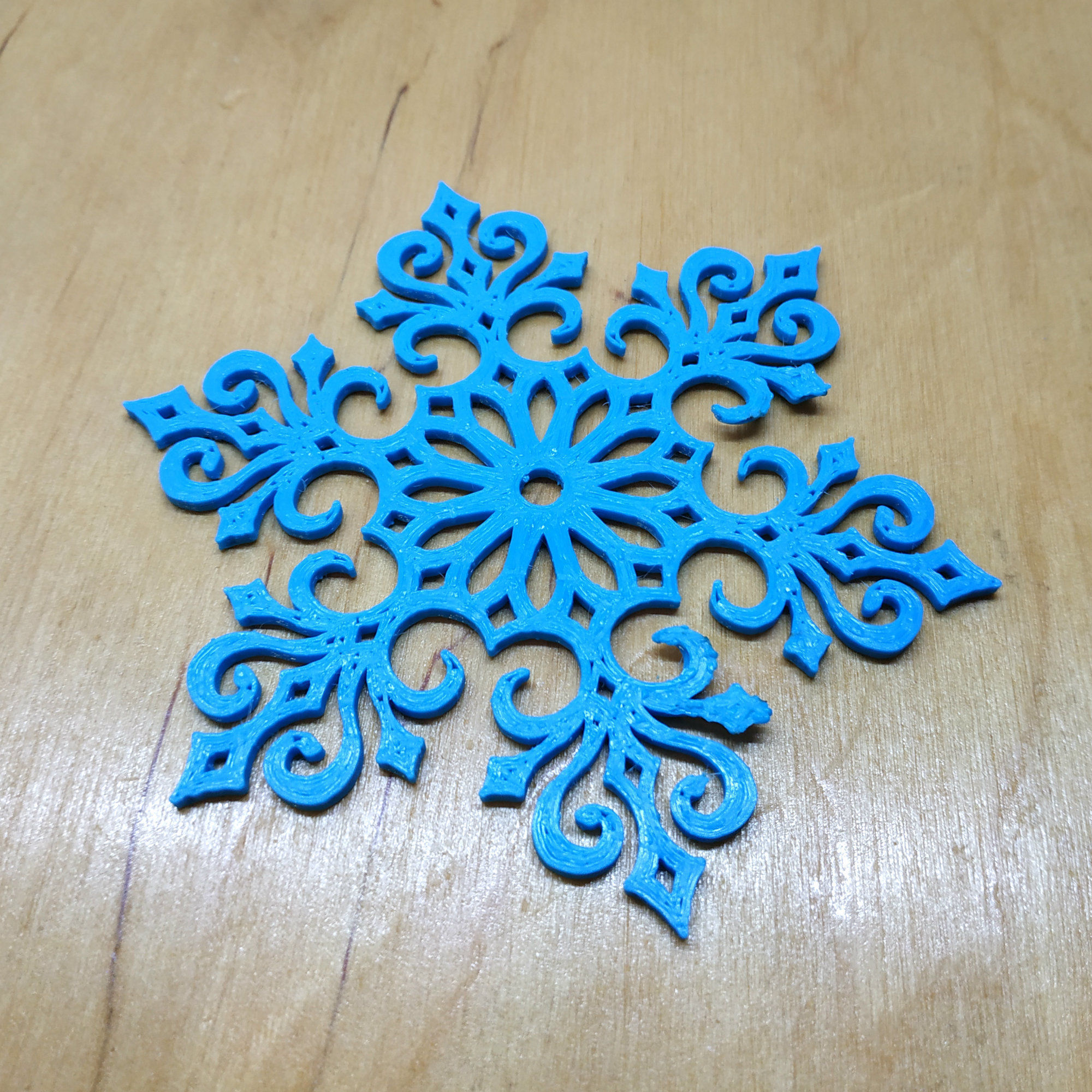Snowflake lace 3D print model_4