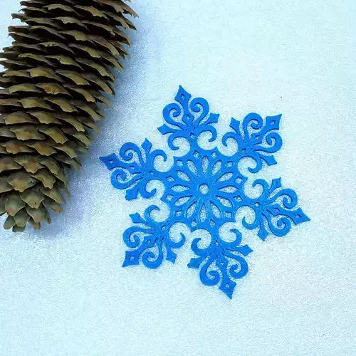 Snowflake lace  3D print model