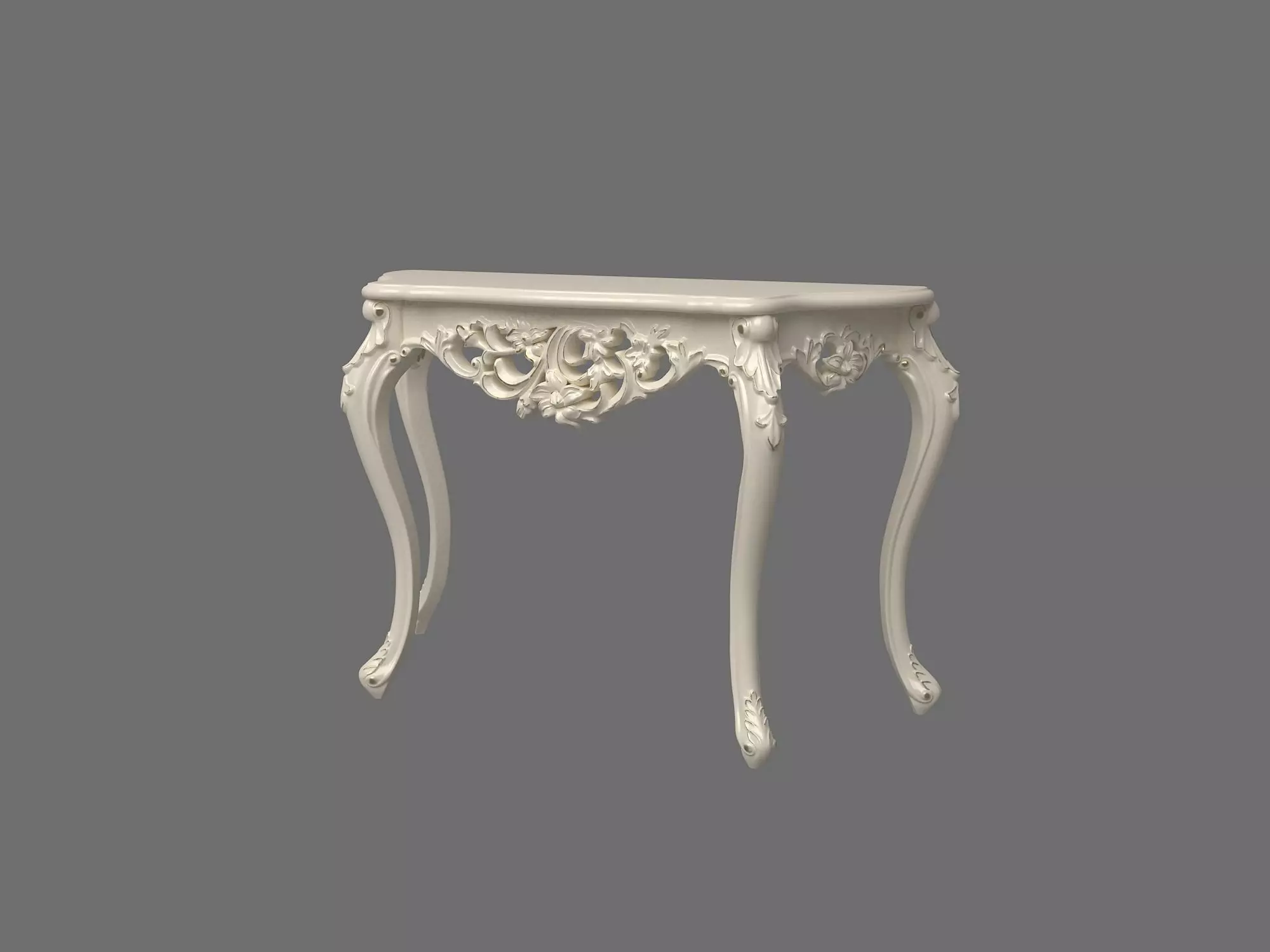 hallway ornate console table Low-poly 3D model