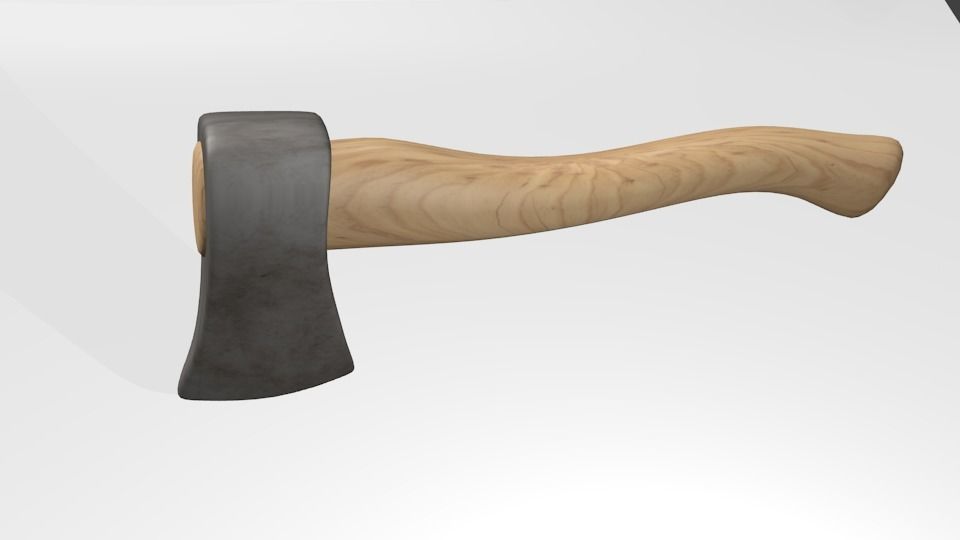 Hatchet axe 3D model_1