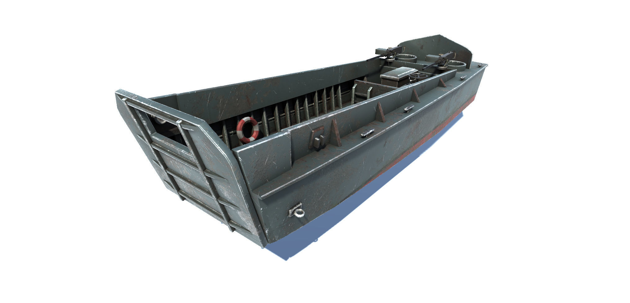 Landing Ship 3D model_1