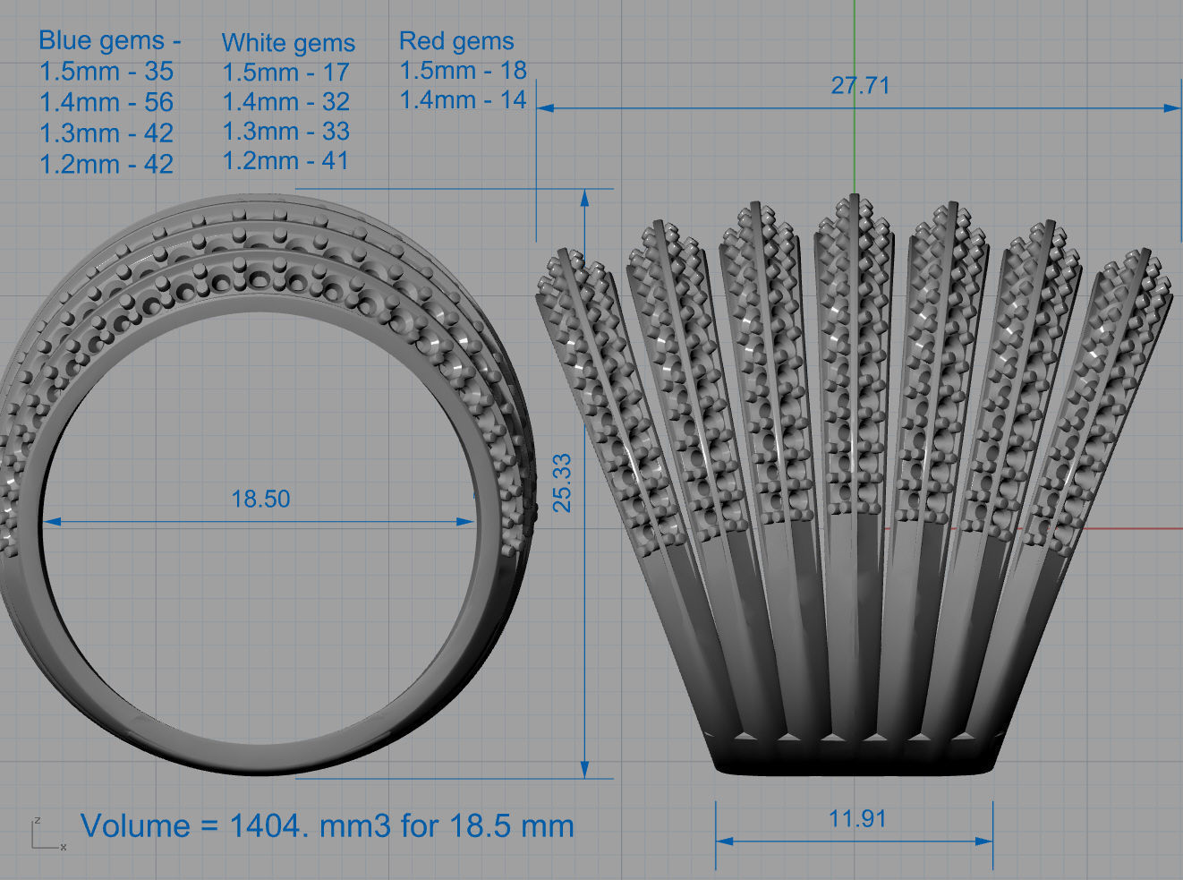 Playing heart-ring  3D print model_9