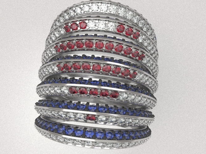 Playing heart-ring  3D print model