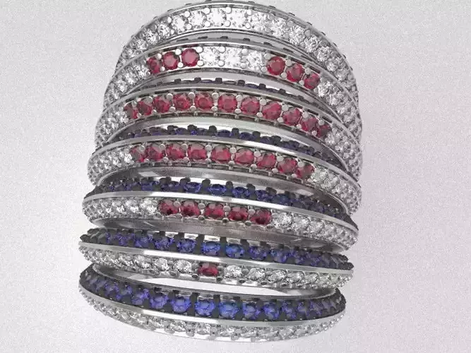 Playing heart-ring  3D print model