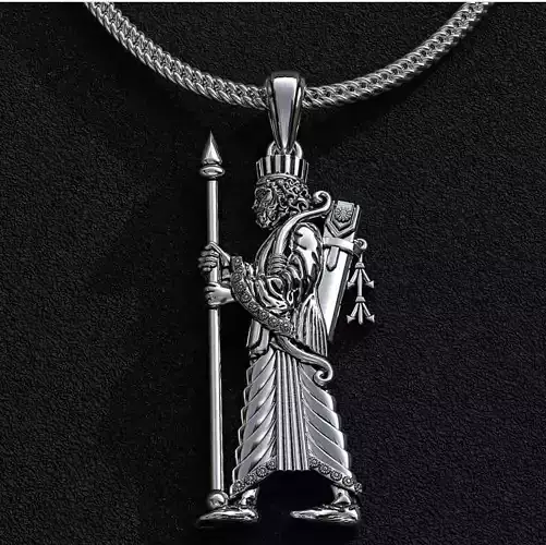 pendant Achaemenid soldier 3D print model