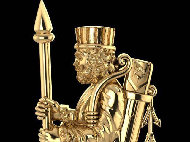 pendant Achaemenid soldier 3D print model_1