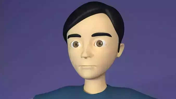 Cartoon Teen Boy Rigged 