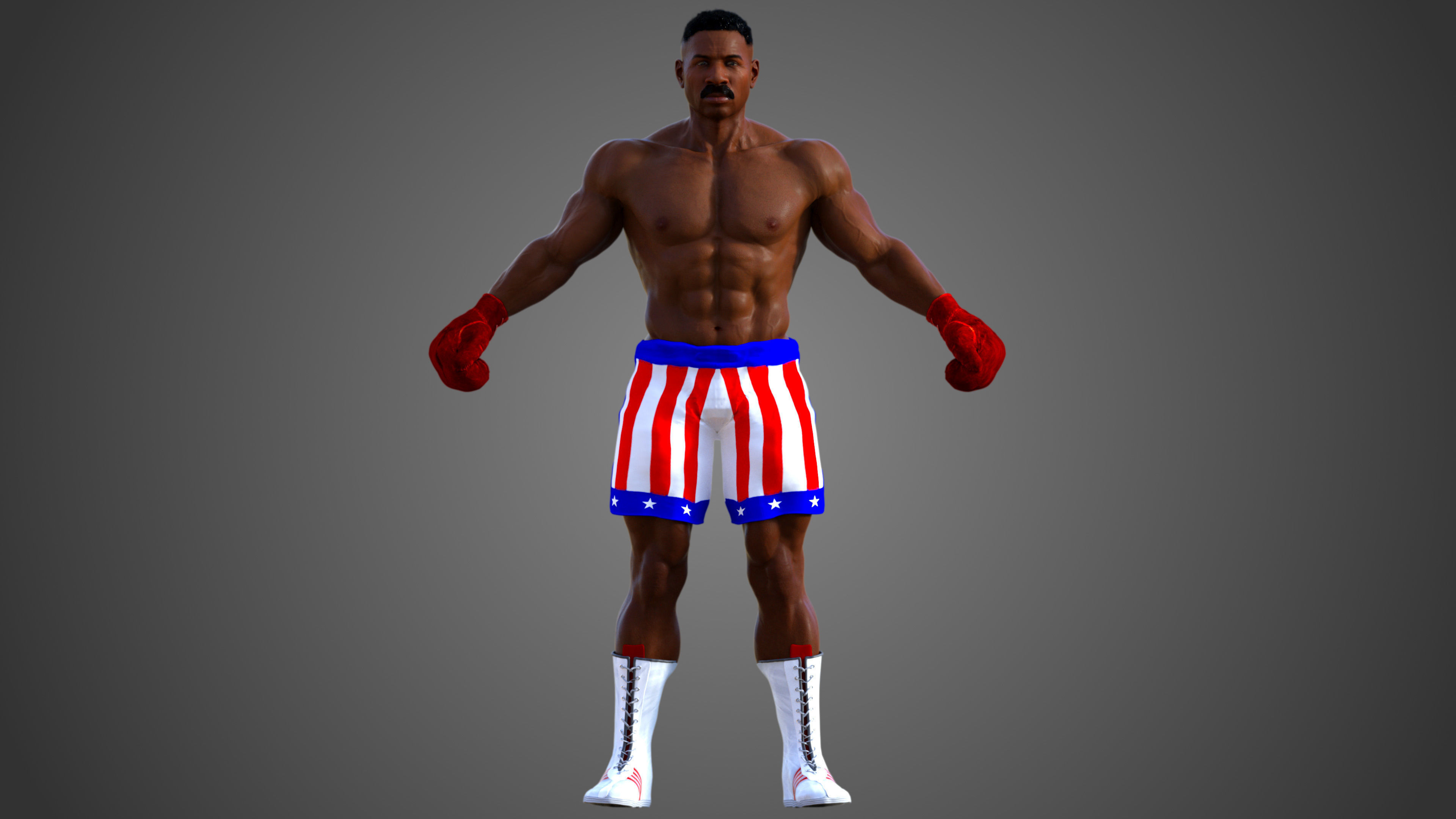 Apollo Creed 3D model_5