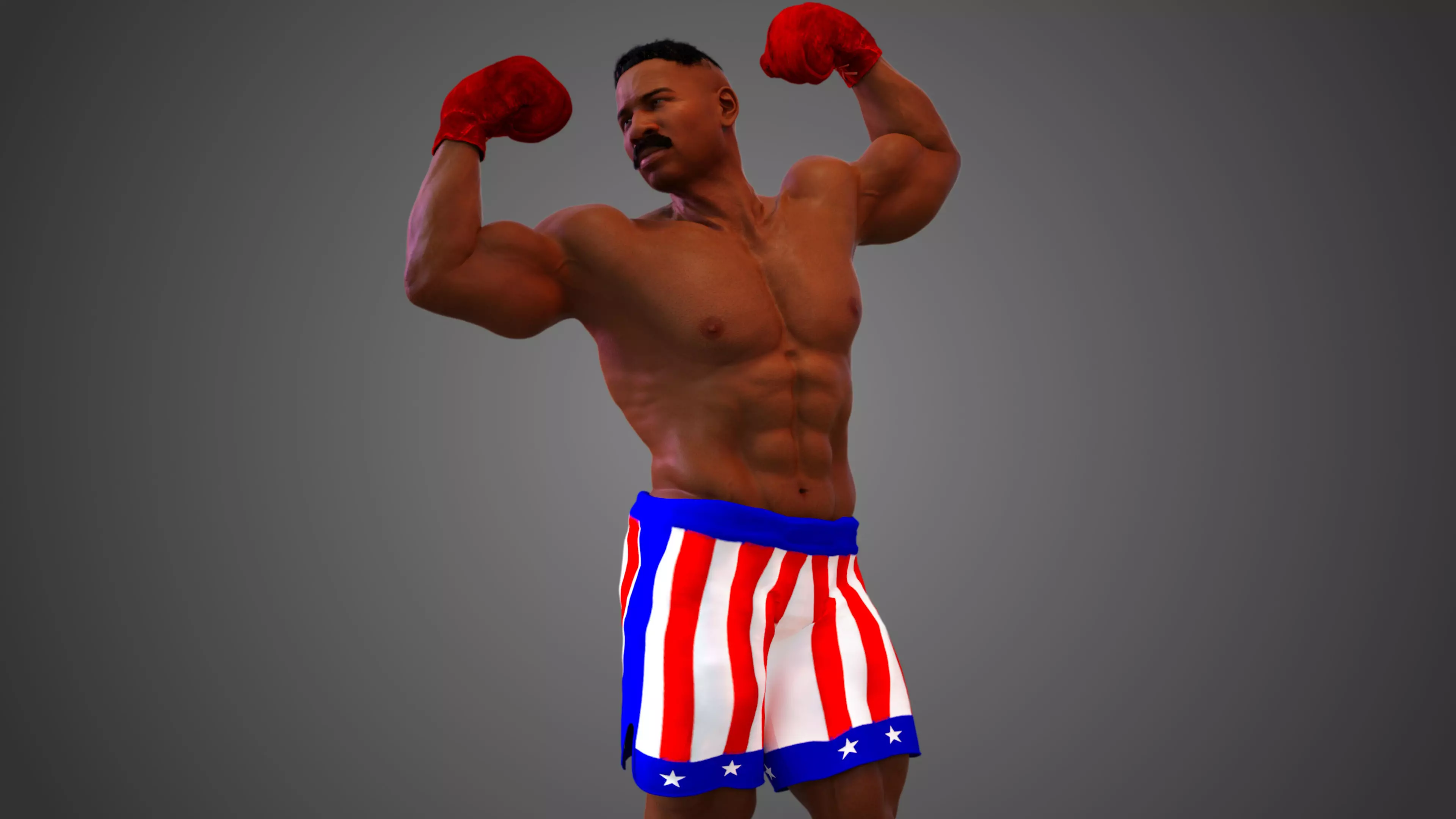 Apollo Creed 3D model_0