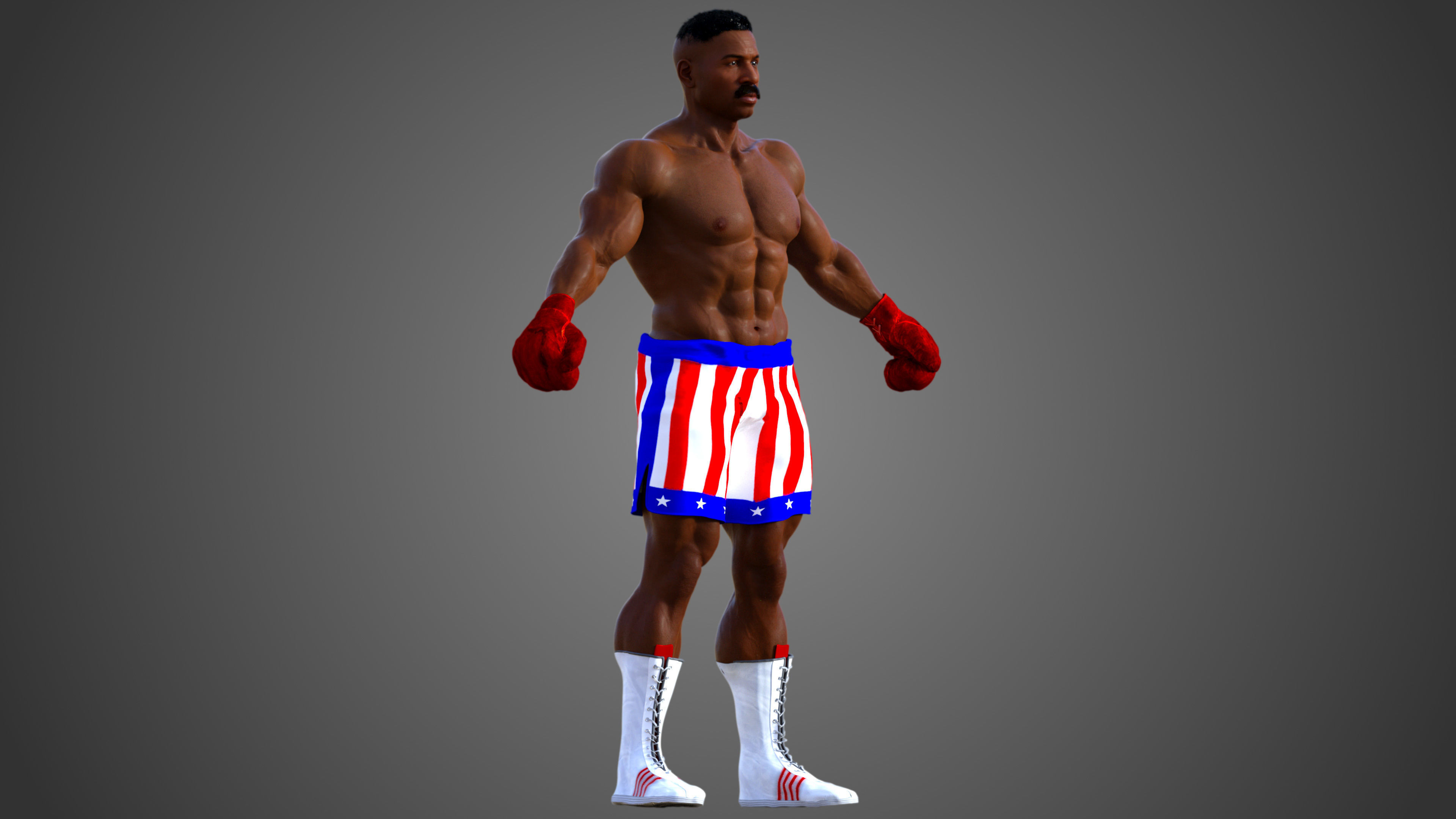Apollo Creed 3D model_4