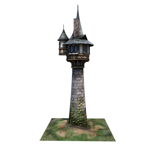 Medieval Building 05 Tower Low-poly 3D model_6