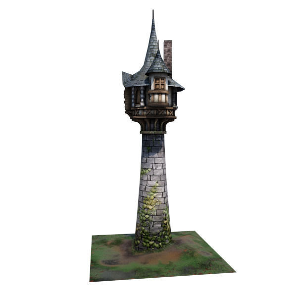 Medieval Building 05 Tower Low-poly 3D model_12