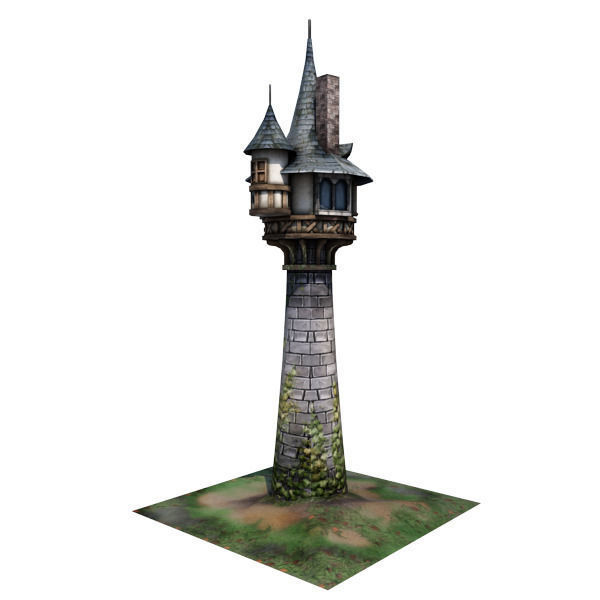 Medieval Building 05 Tower Low-poly 3D model_10