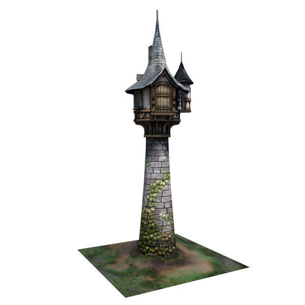 Medieval Building 05 Tower Low-poly 3D model_2
