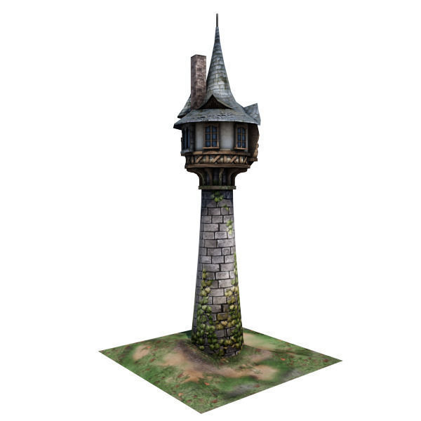 Medieval Building 05 Tower Low-poly 3D model_8