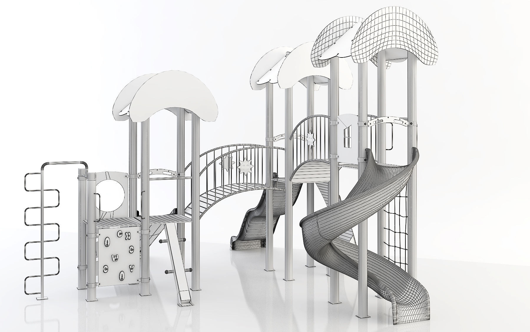 kids child playground 3d model 3D model_3
