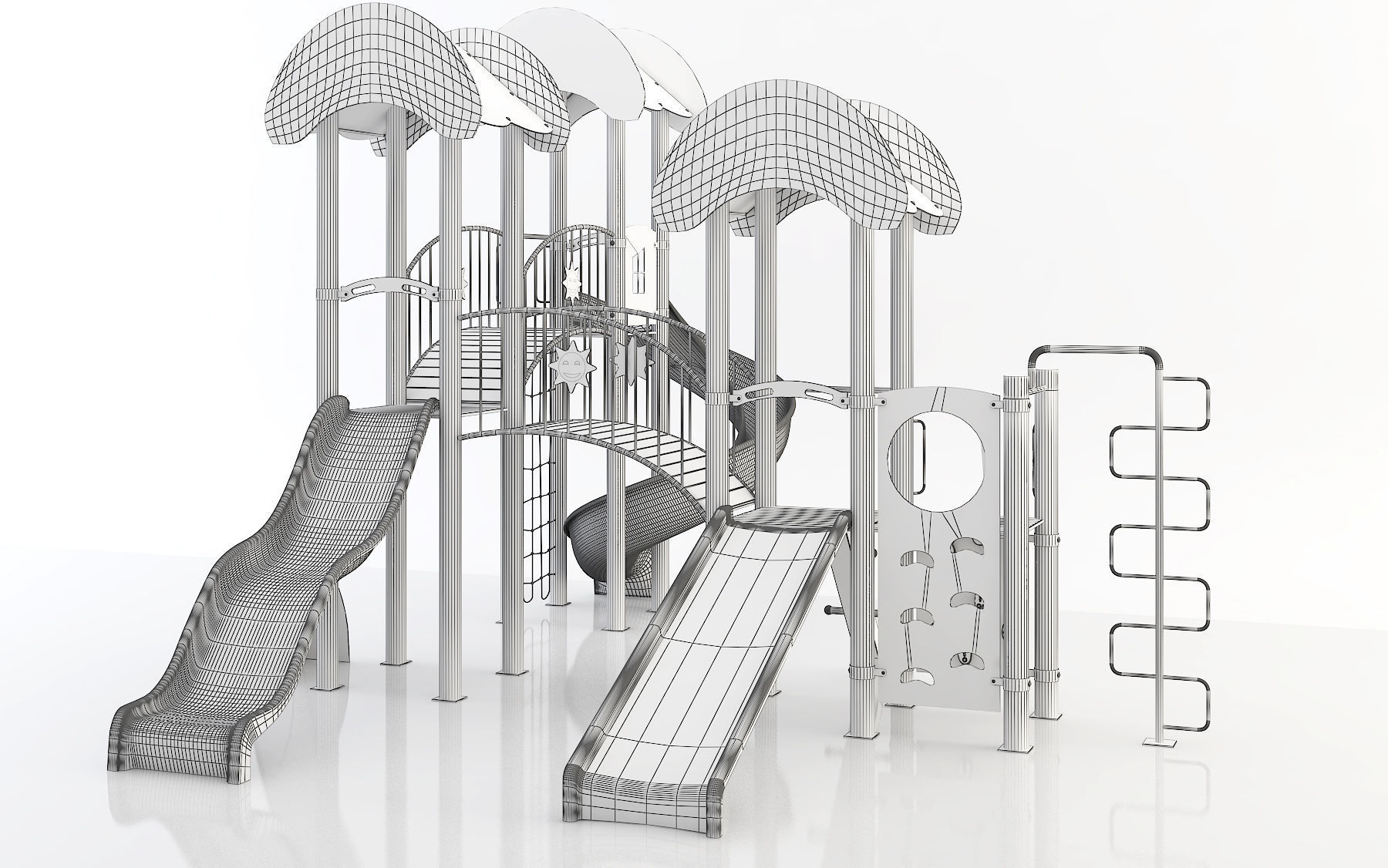 kids child playground 3d model 3D model_1