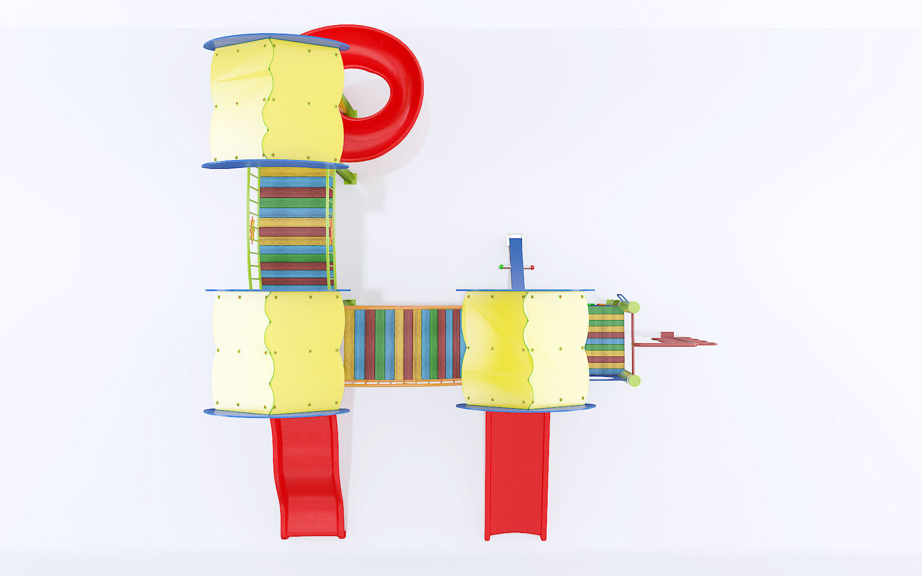 kids child playground 3d model 3D model_4