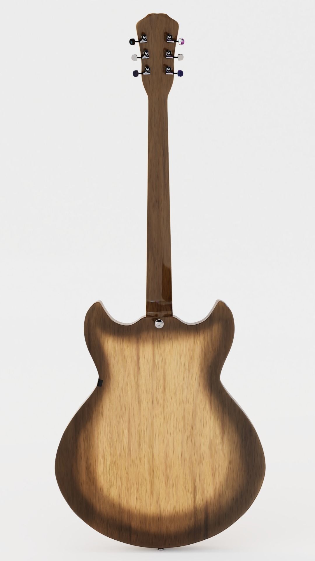 Electrical Guitar Gibson type 3D model_2