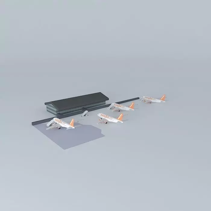 southend airport terminal Free 3D model_0