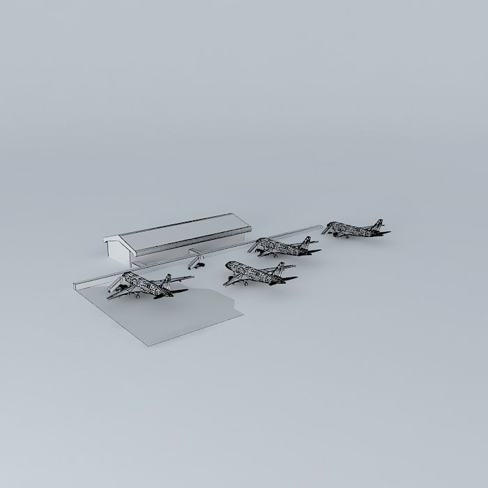 southend airport terminal Free 3D model_3