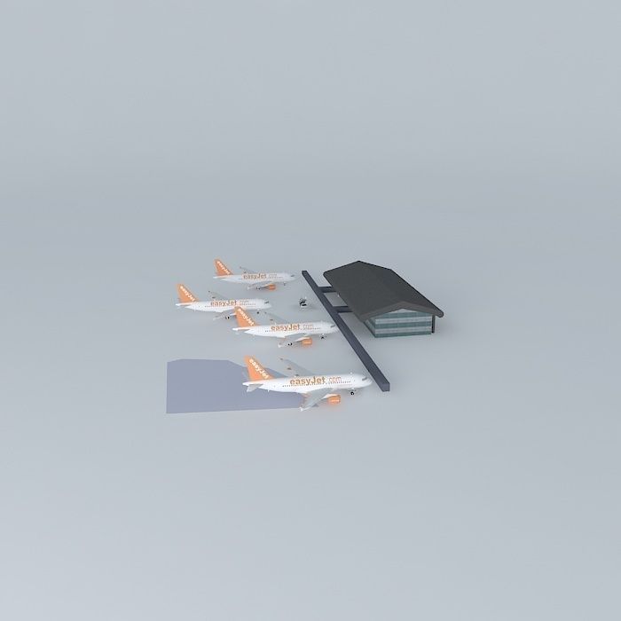 southend airport terminal Free 3D model_2
