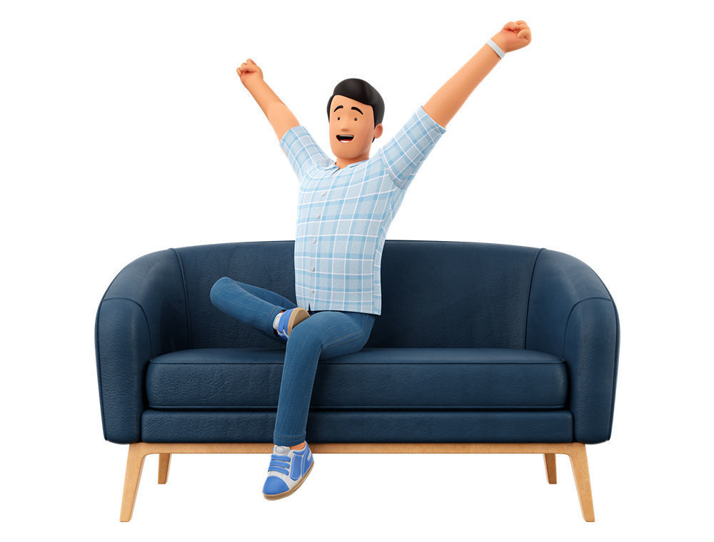 Cartoon Man and Woman Rigged 3D model_13