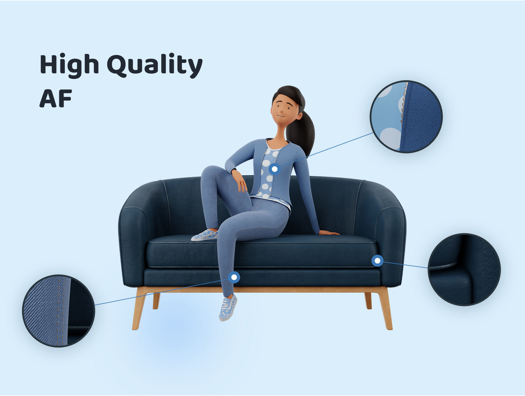 Cartoon Man and Woman Rigged 3D model_7