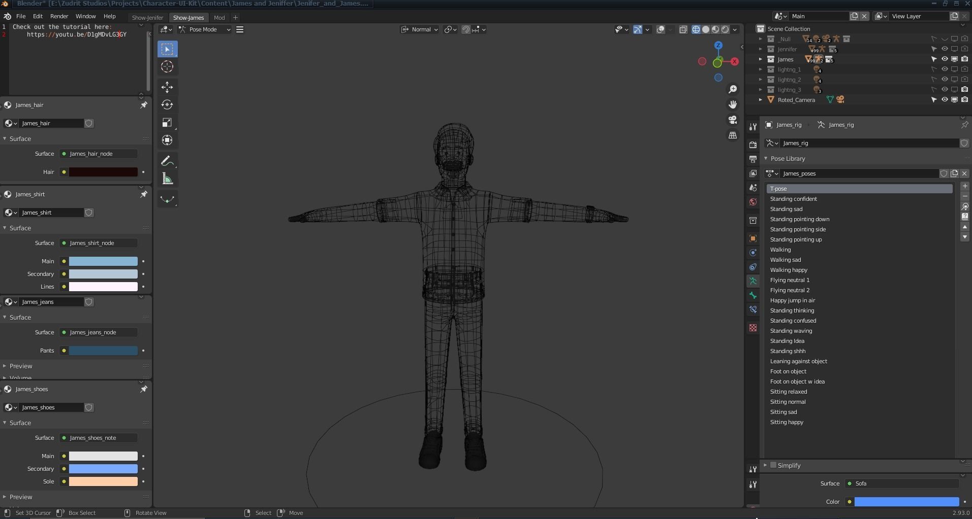 Cartoon Man and Woman Rigged 3D model_9