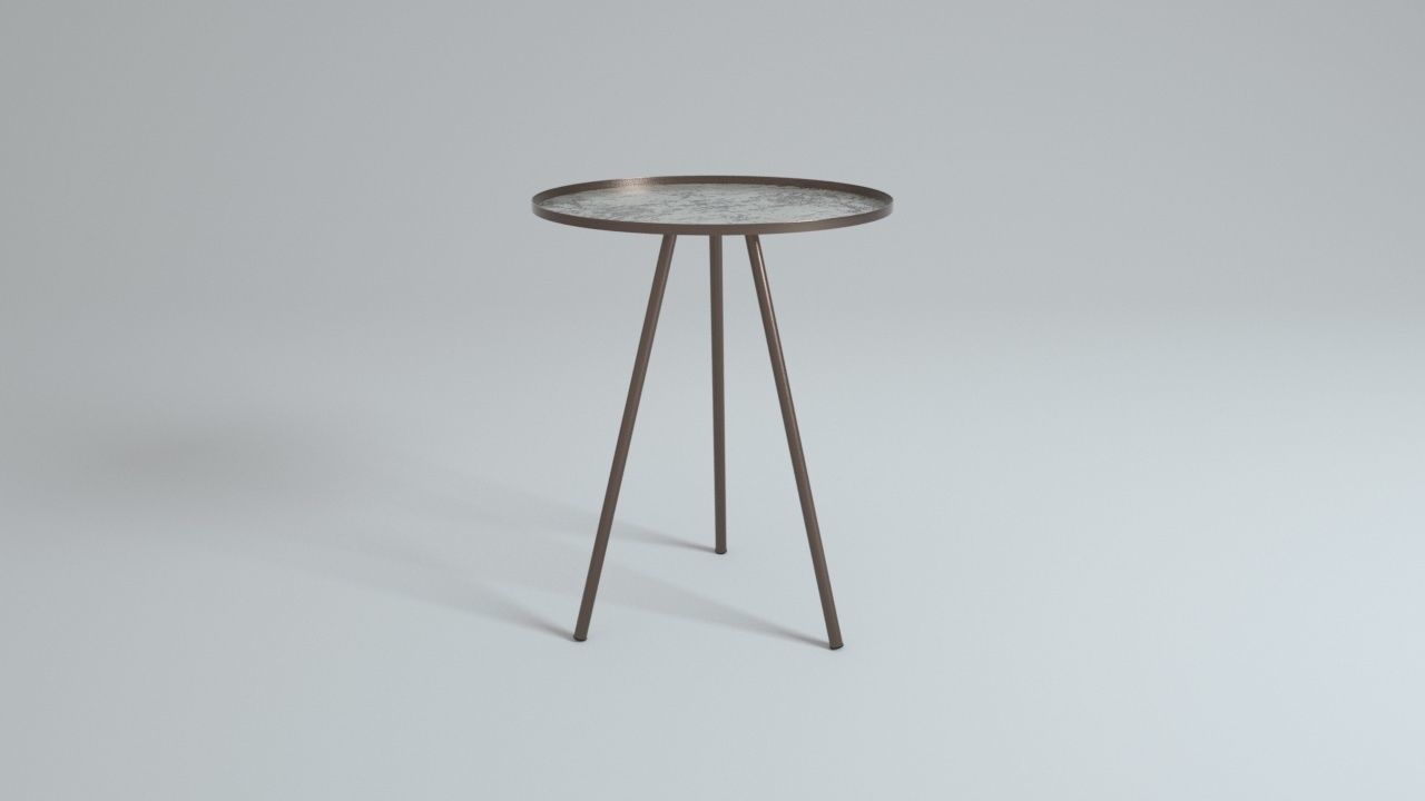 Design Side Table Vintage Antique 3D model_9