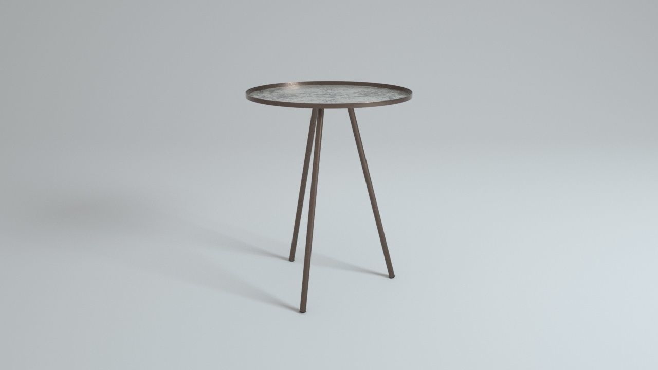 Design Side Table Vintage Antique 3D model_23
