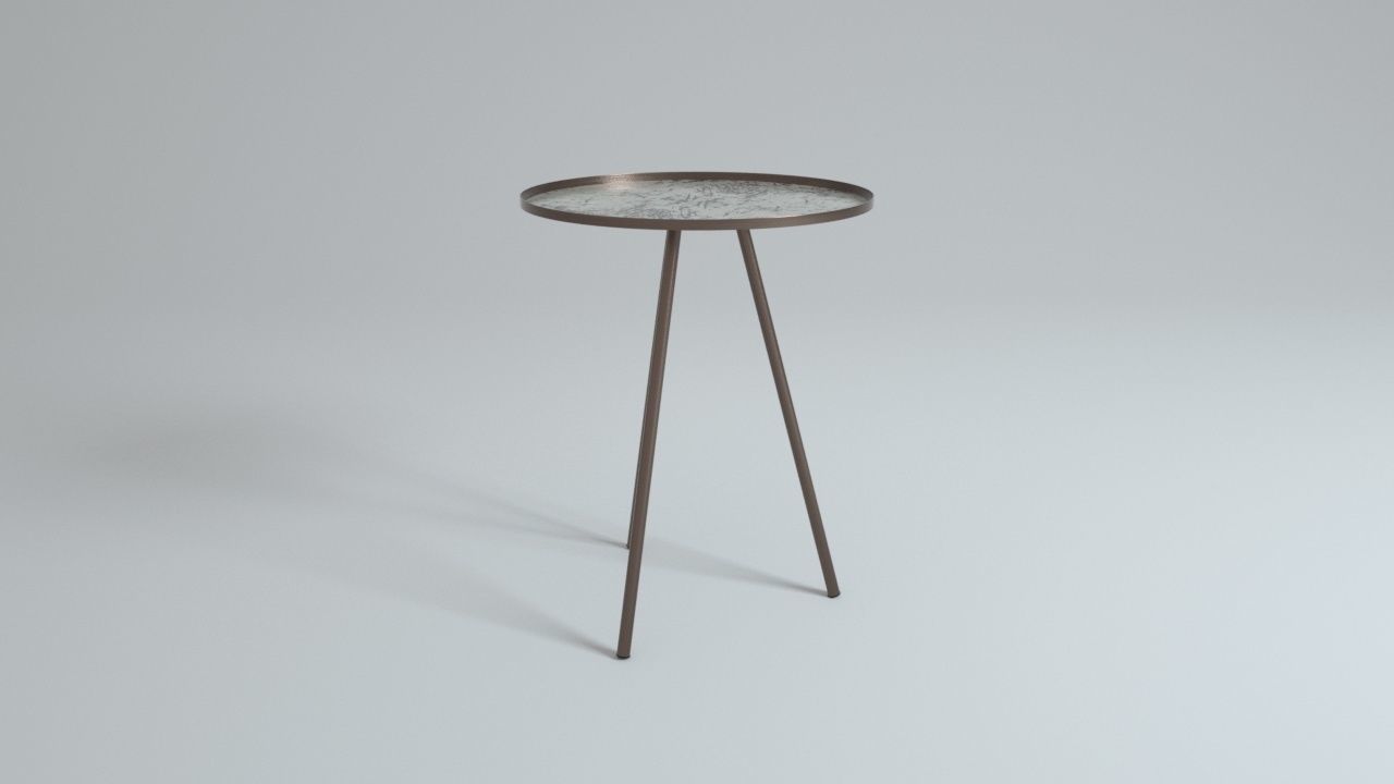 Design Side Table Vintage Antique 3D model_10