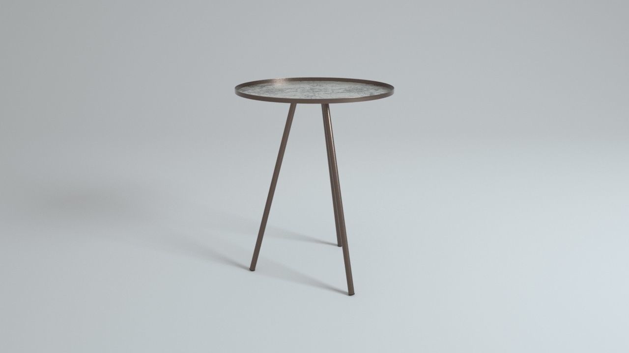 Design Side Table Vintage Antique 3D model_8
