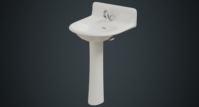Sink 2A Low-poly 3D model