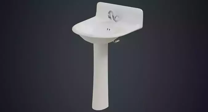 Sink 2A Low-poly 3D model
