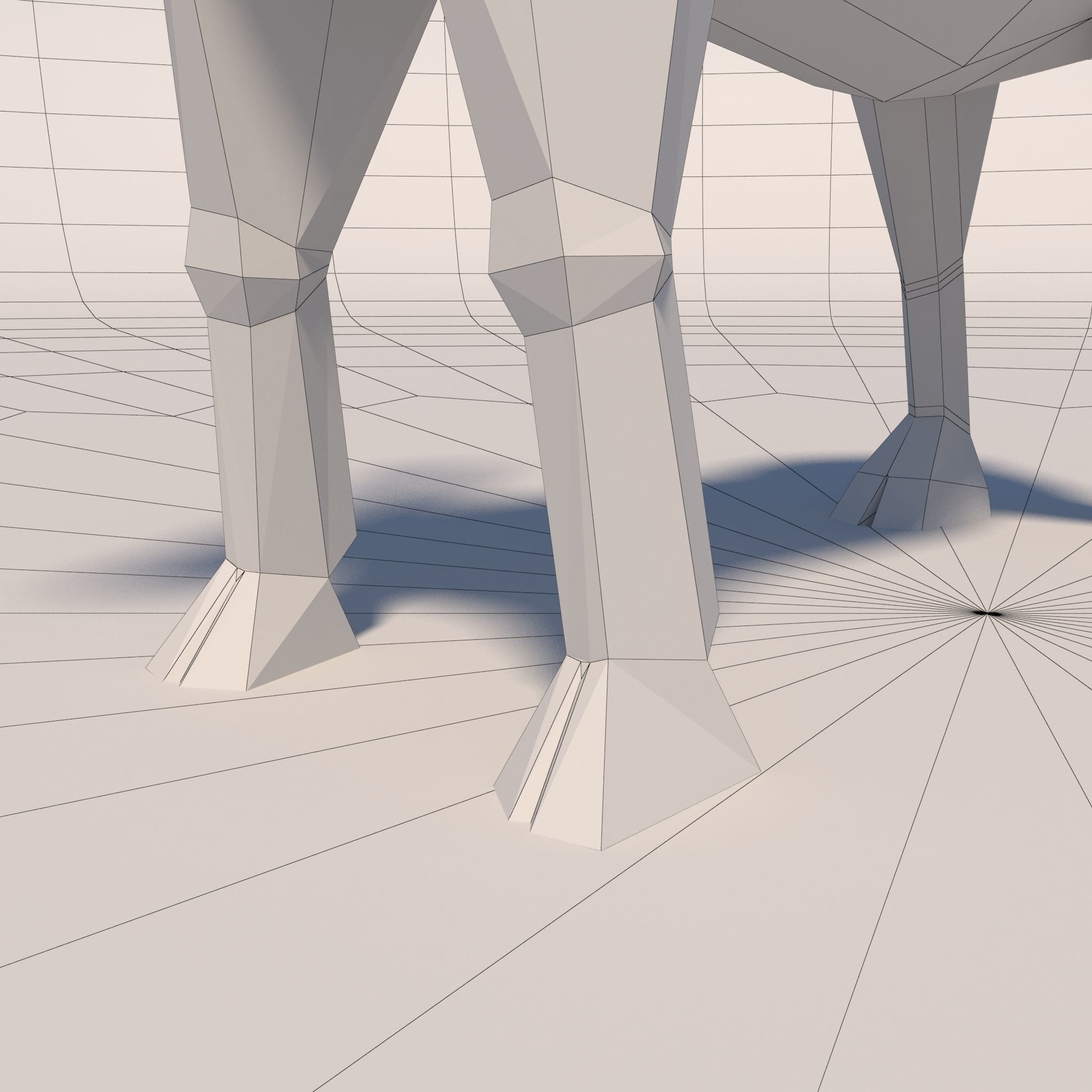 Game Ready Low-Poly Goat polygonal sheep Low-poly 3D model_14