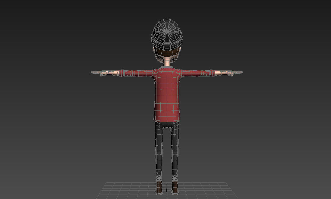 CartoonMan028 Hipster 3D model_19