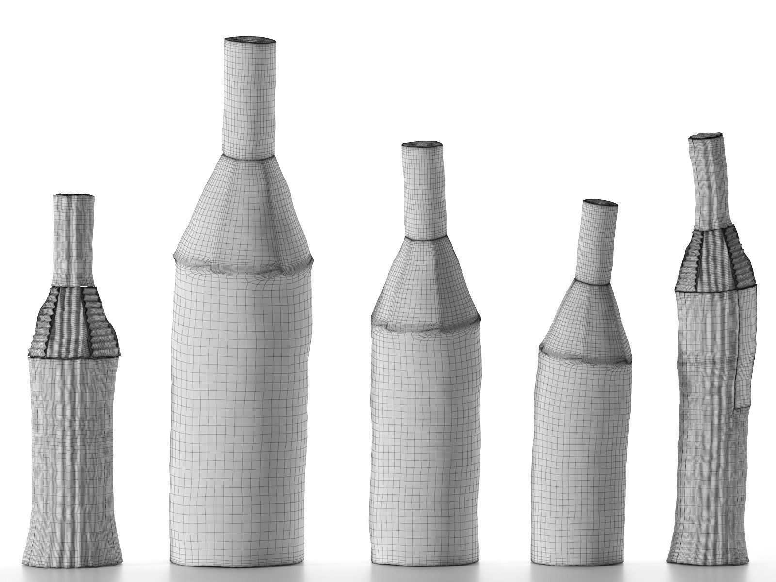 Paper Clay Objects 3D model_3