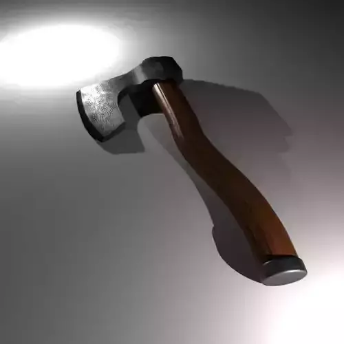 Nordic Axe Free low-poly 3D model
