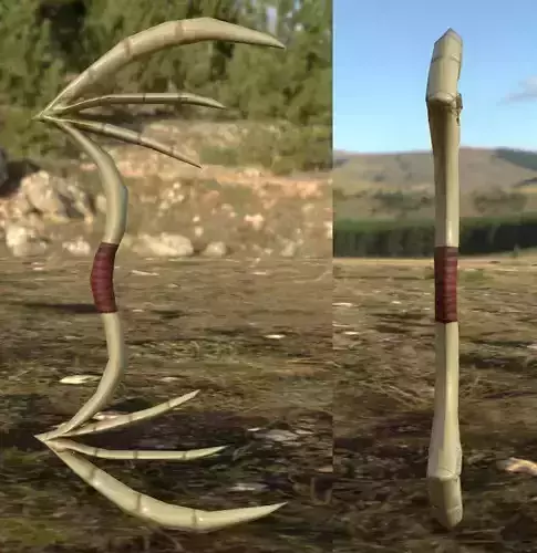 Drabone Bow Low-poly 3D model
