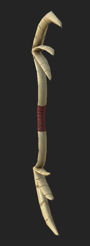 Drabone Bow Low-poly 3D model_4